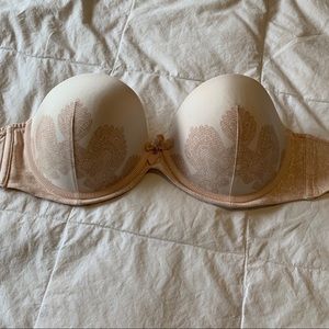 Vera Wang Nude Strapless Bra